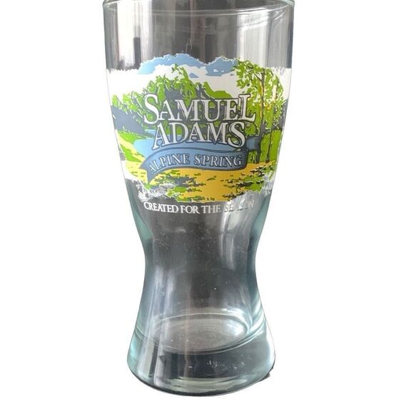 Pre Owned Samuel Sam Adams Alpine Spring Beer Glass Special Seasonal Beverage - Picture 1 of 13